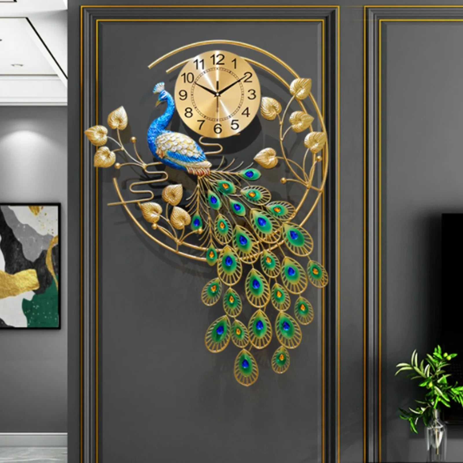 Creative Metal Wall Clock Modern Style Wall Watch